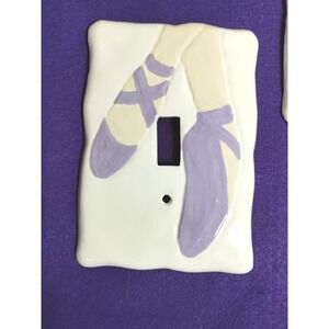 Handmade Ballerina Slipper Light Wall Plate Cover Purple 1 Switch Cover